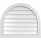 Ekena Millwork Round Top Surface Mount PVC Gable Vent w/ 2"W x 2"P Brickmould Sill Frame, 28"W x 24"H GVPRT28X2403SN - alternate 1